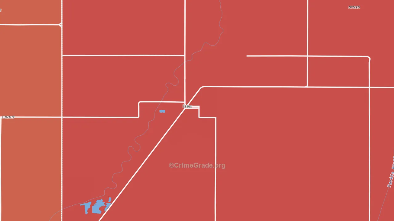 Essex, IA Map of Murder Rates