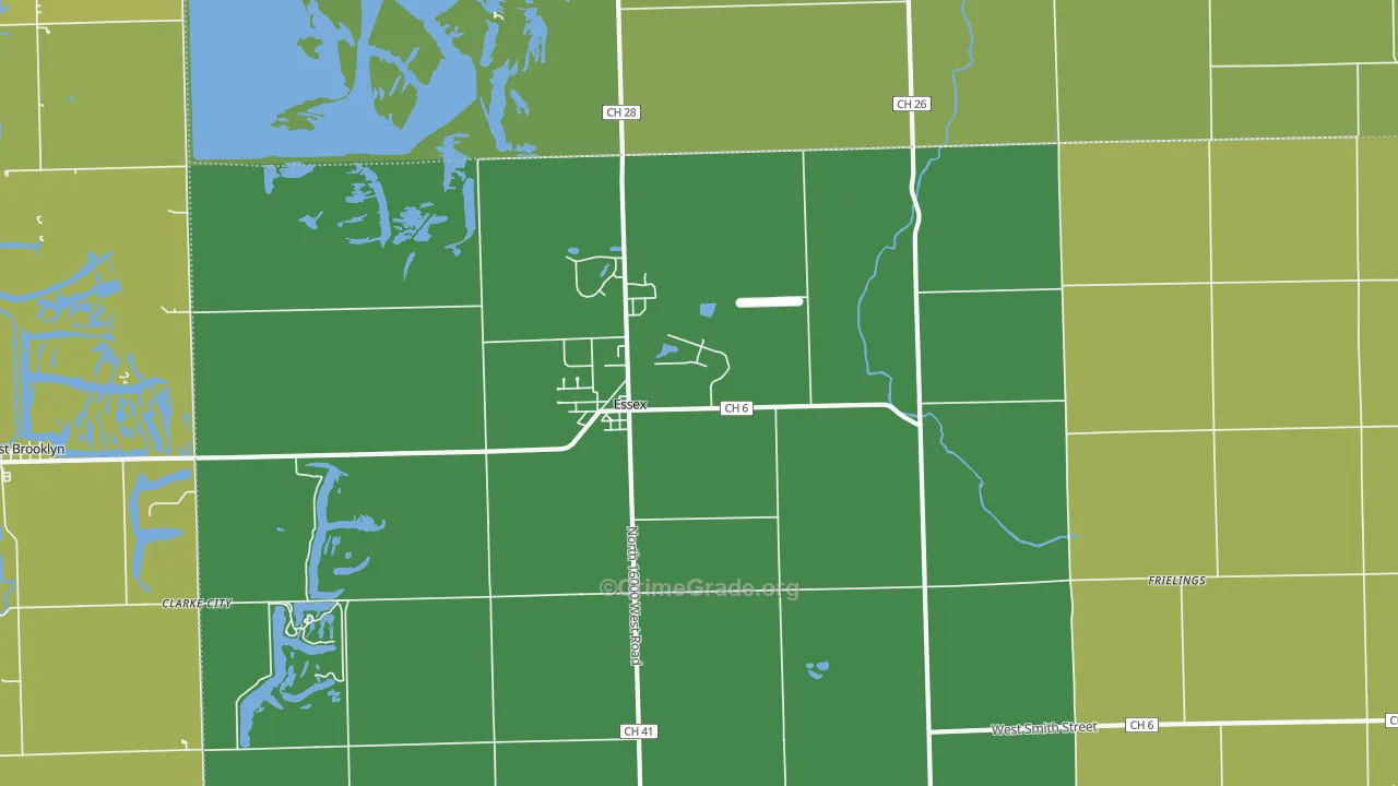 Essex, IL Map of Murder Rates