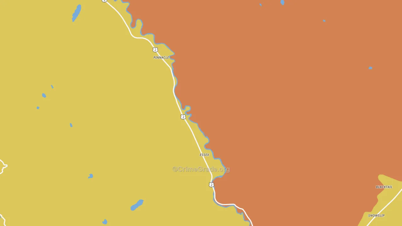 Essex, MT Map of Murder Rates