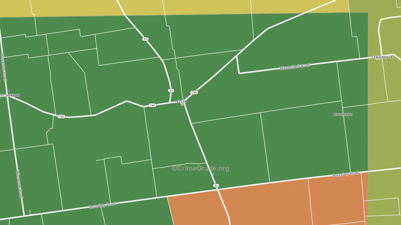 Essex, OH Map of Murder Rates