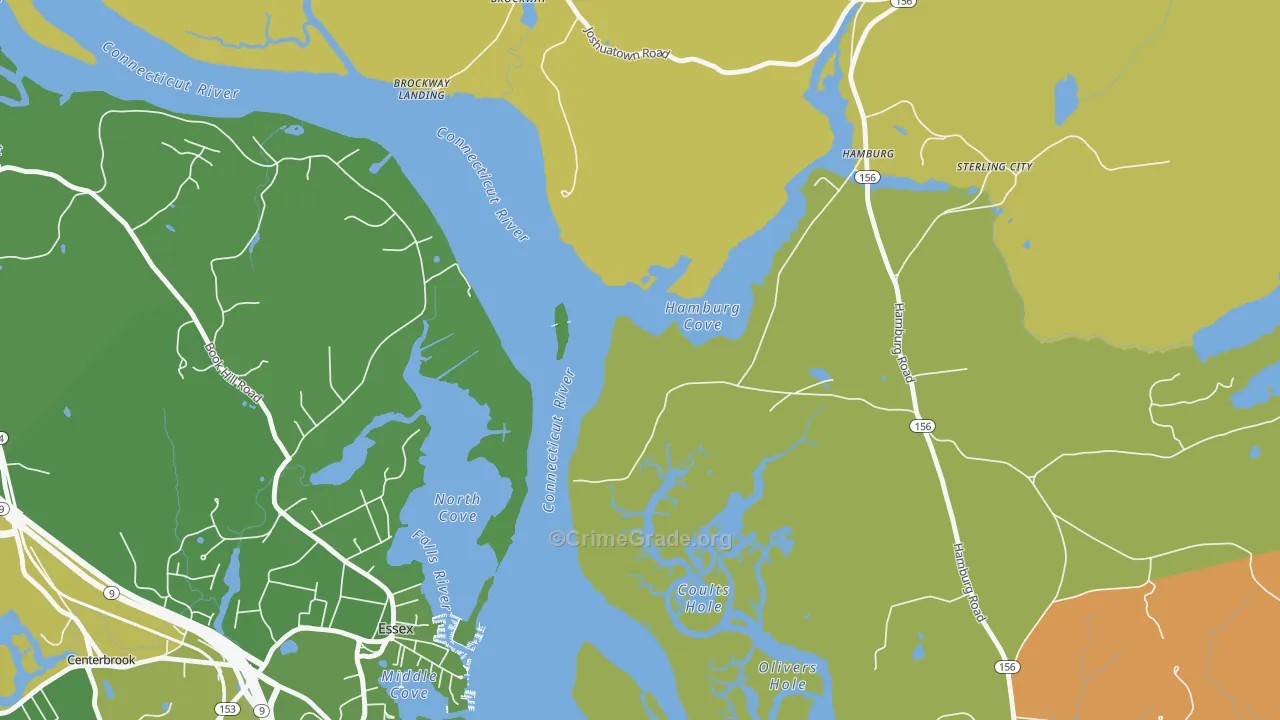 Essex Village, CT Map of Murder Rates