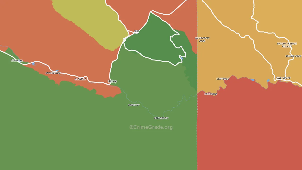Estabrook, CO Map of Murder Rates