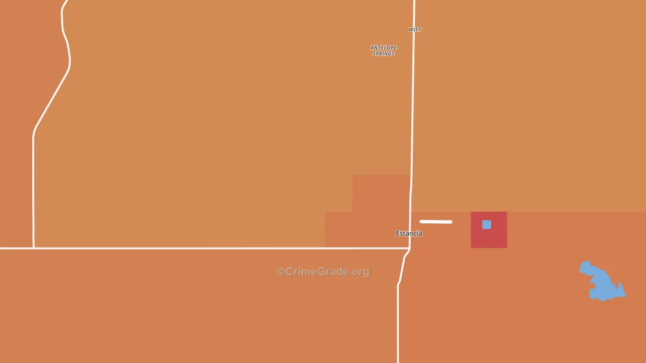 Estancia, NM Map of Murder Rates
