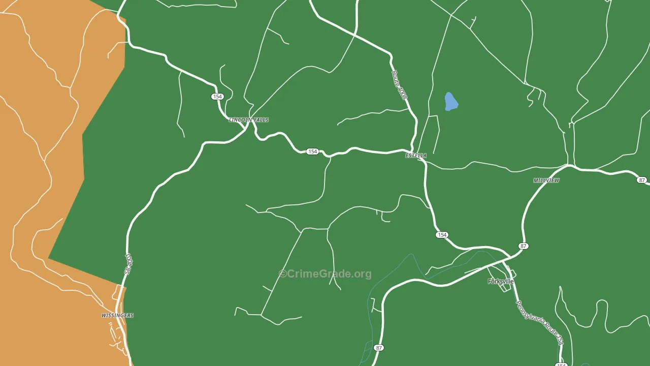 Estella, PA Map of Murder Rates