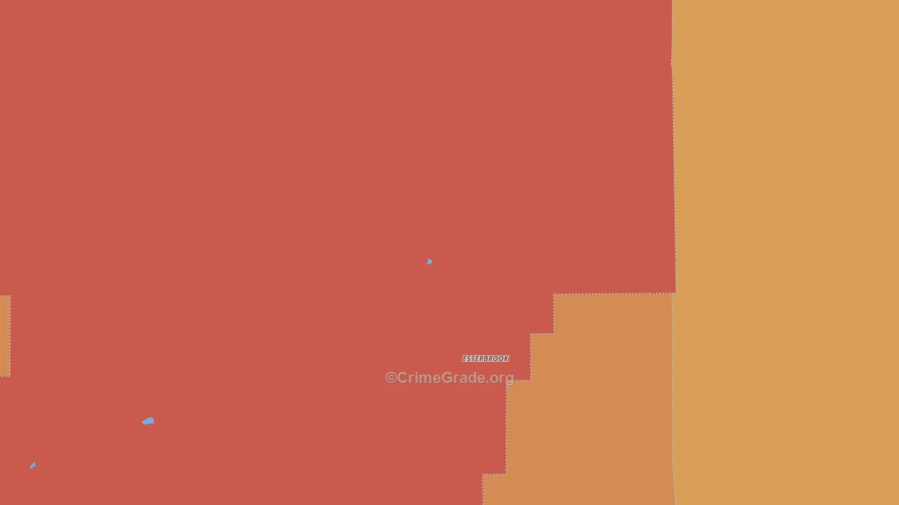 Esterbrook, WY Map of Murder Rates