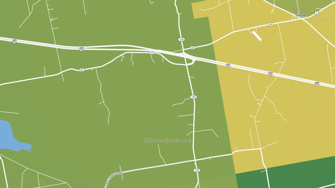 Etna Center, ME Map of Murder Rates