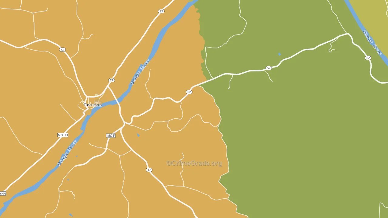 Etterville, MO Map of Murder Rates