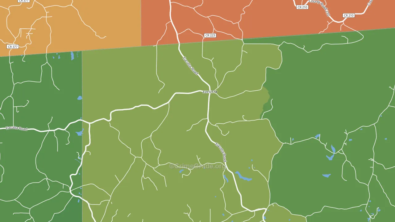 Eucutta, MS Map of Murder Rates