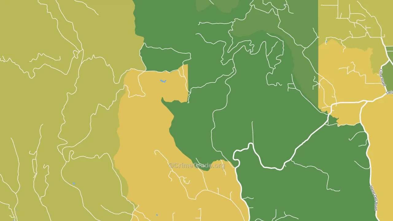 Eufaula Heights, WA Map of Murder Rates