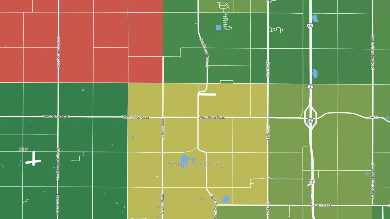Eureka, MI Map of Murder Rates