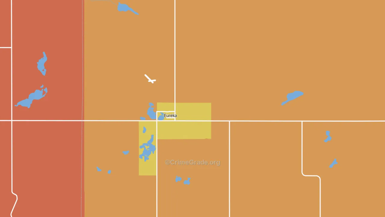 Eureka, SD Map of Murder Rates