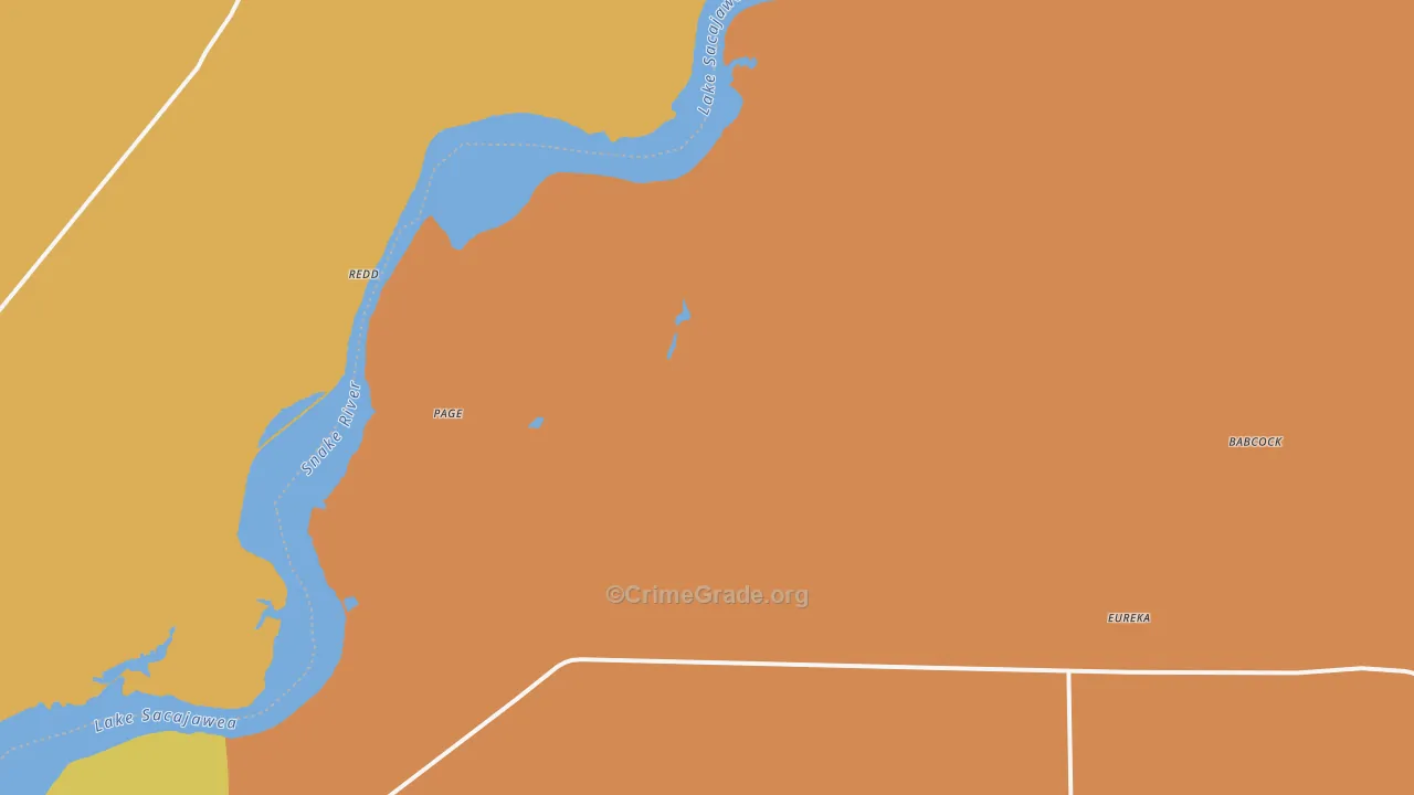 Eureka, WA Map of Murder Rates