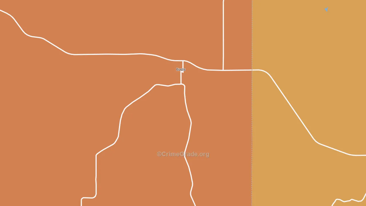 Eustis, NE Map of Murder Rates