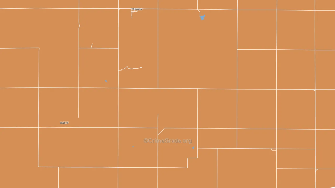 Everett, KS Map of Murder Rates