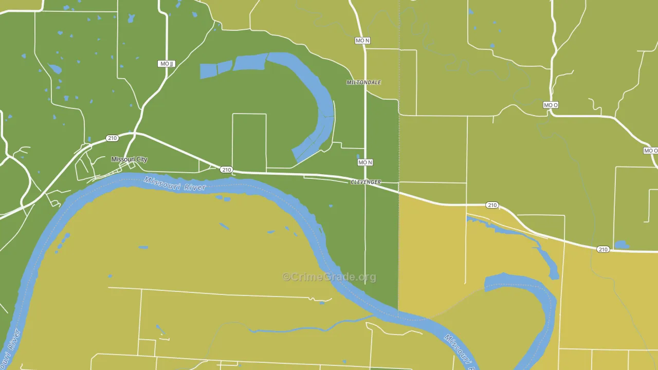 Excelsior Springs Junction, MO Map of Murder Rates