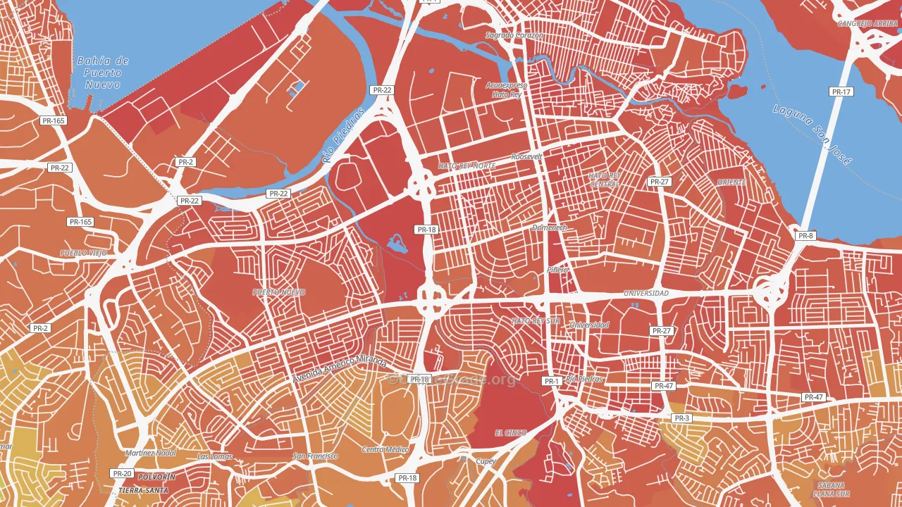 Extencion Roosevelt, San Juan, PR Map of Murder Rates
