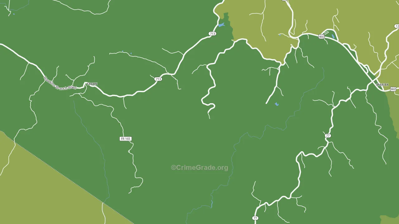 Fagan, KY Map of Murder Rates