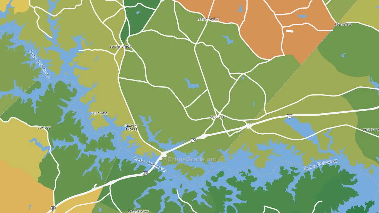 Fair Play, SC Map of Murder Rates