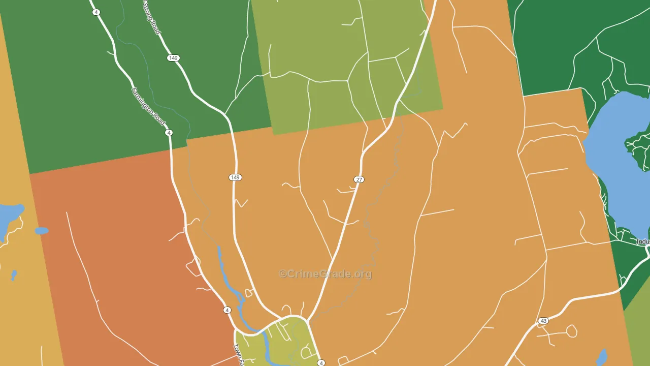 Fairbanks, ME Map of Murder Rates