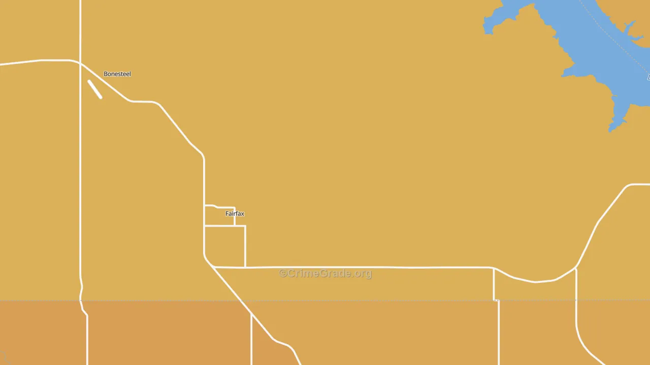 Fairfax, SD Map of Murder Rates