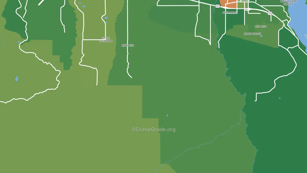 Fairholm, WA Map of Murder Rates