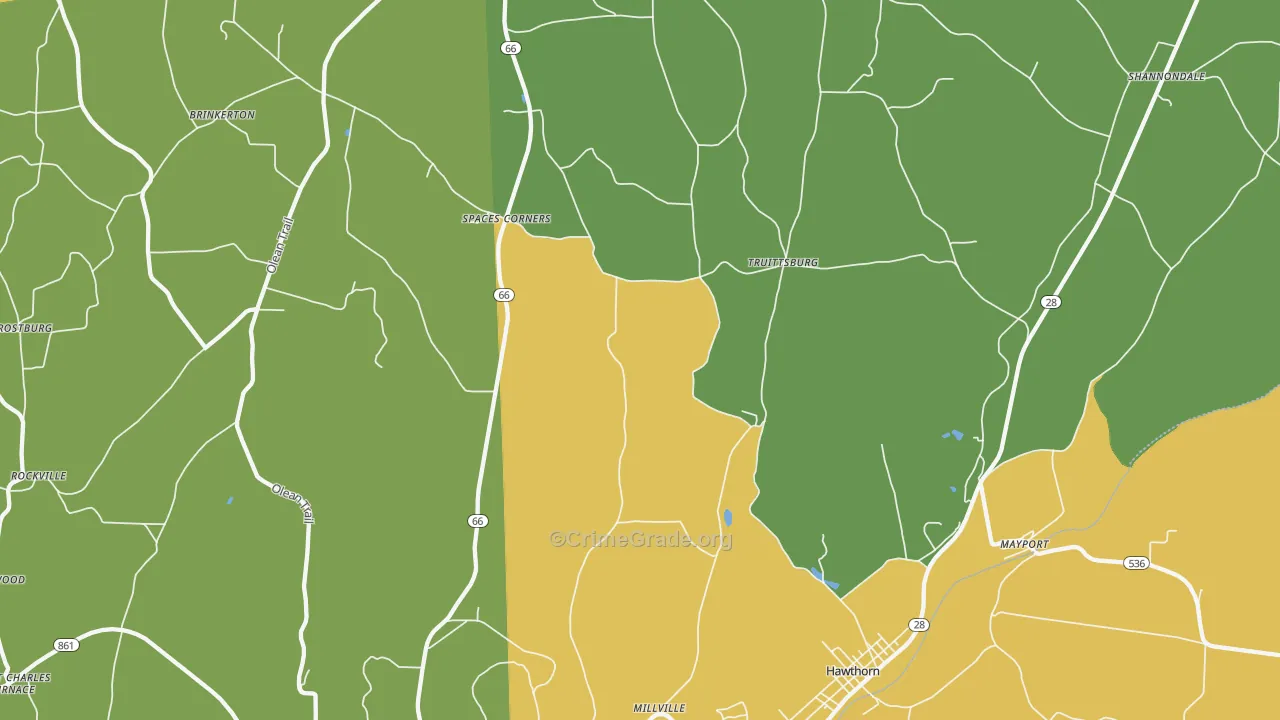 Fairmount City, PA Map of Murder Rates