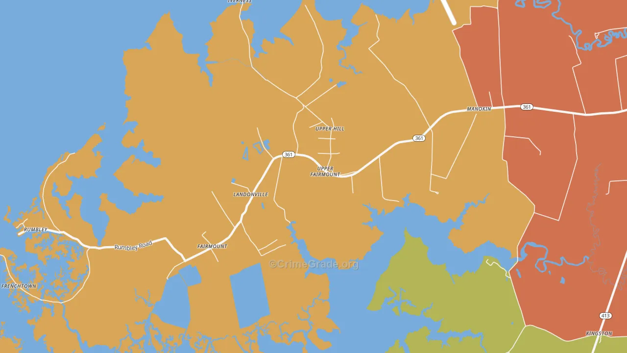 Fairmount, MD Map of Murder Rates
