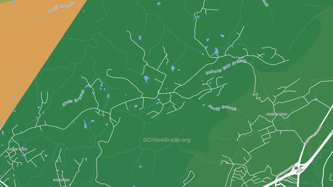 Fairmount, TN Map of Murder Rates