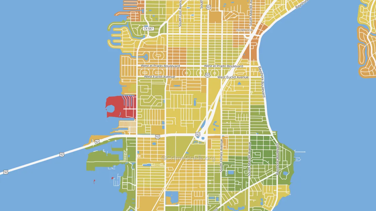 Fairoaks, Tampa, FL Map of Murder Rates