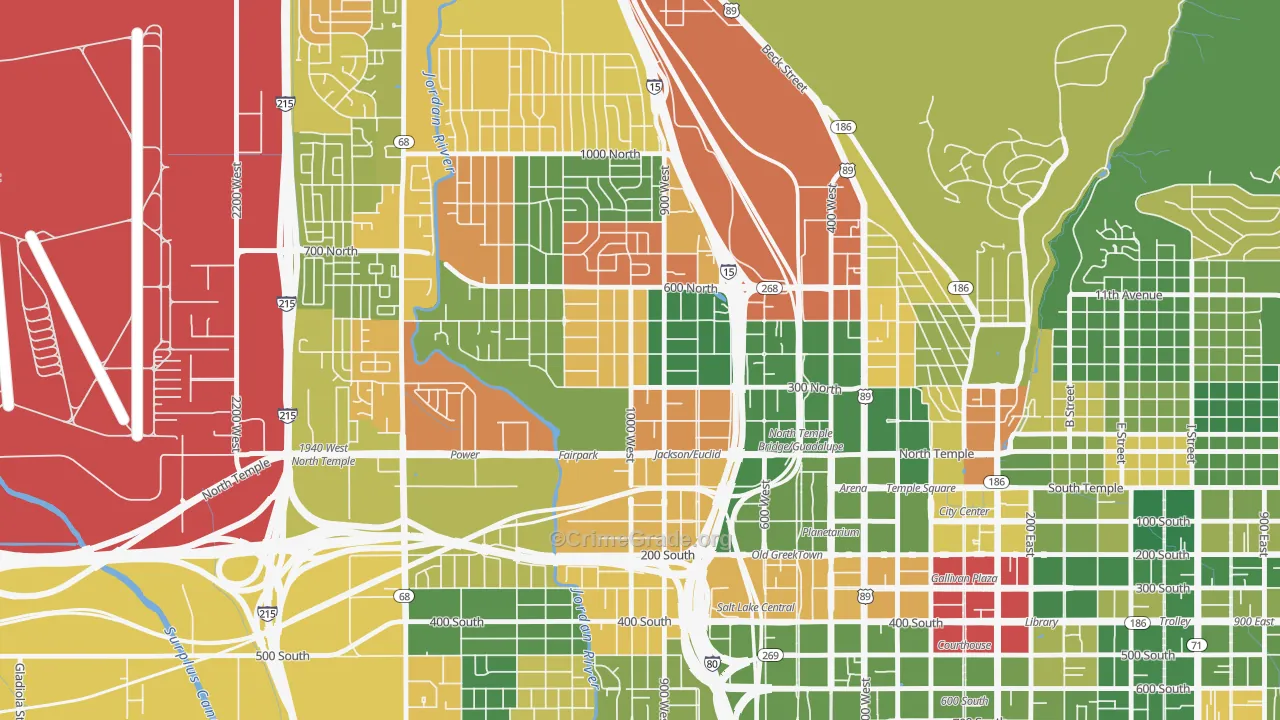 Fairpark, Salt Lake City, UT Map of Murder Rates