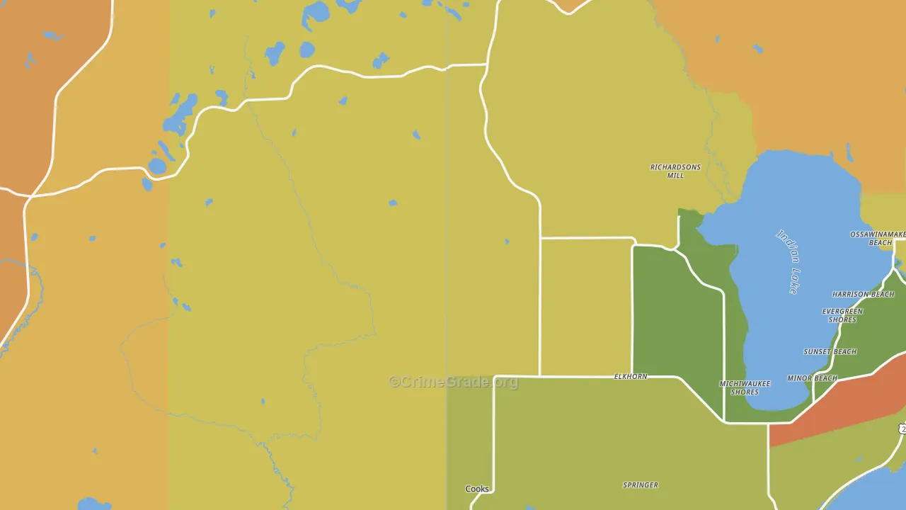 Fairport, MI Map of Murder Rates