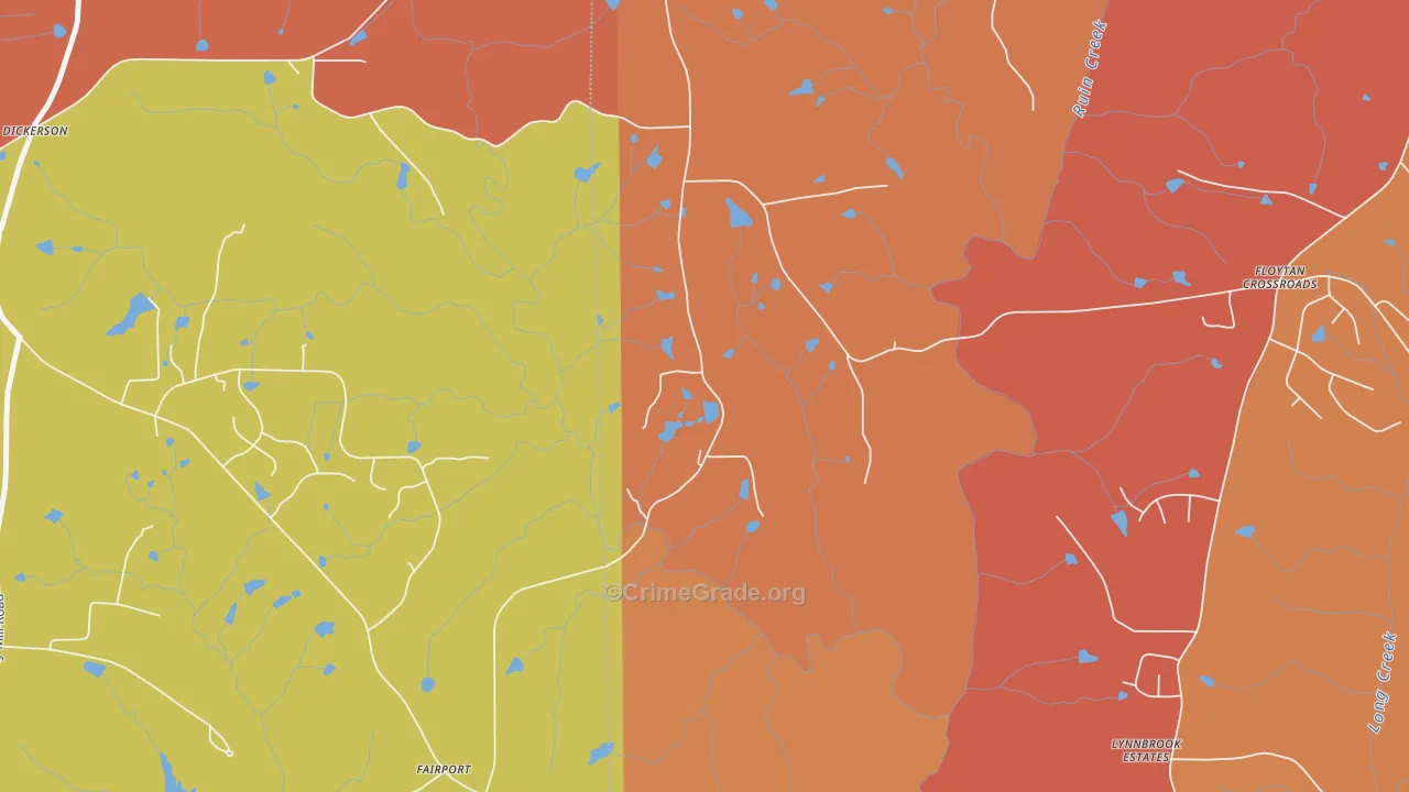 Fairport, NC Map of Murder Rates