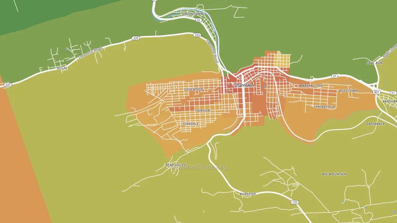 Fairview-Ferndale, PA Map of Murder Rates