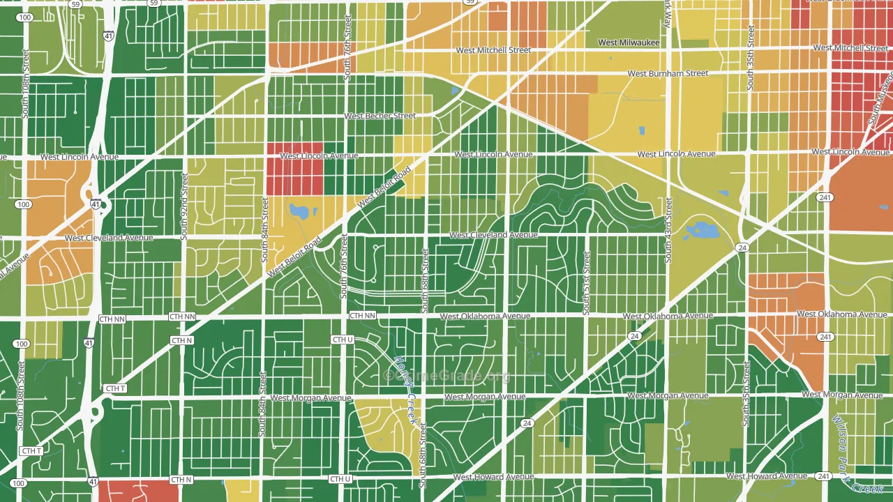 Fairview, Milwaukee, WI Map of Murder Rates