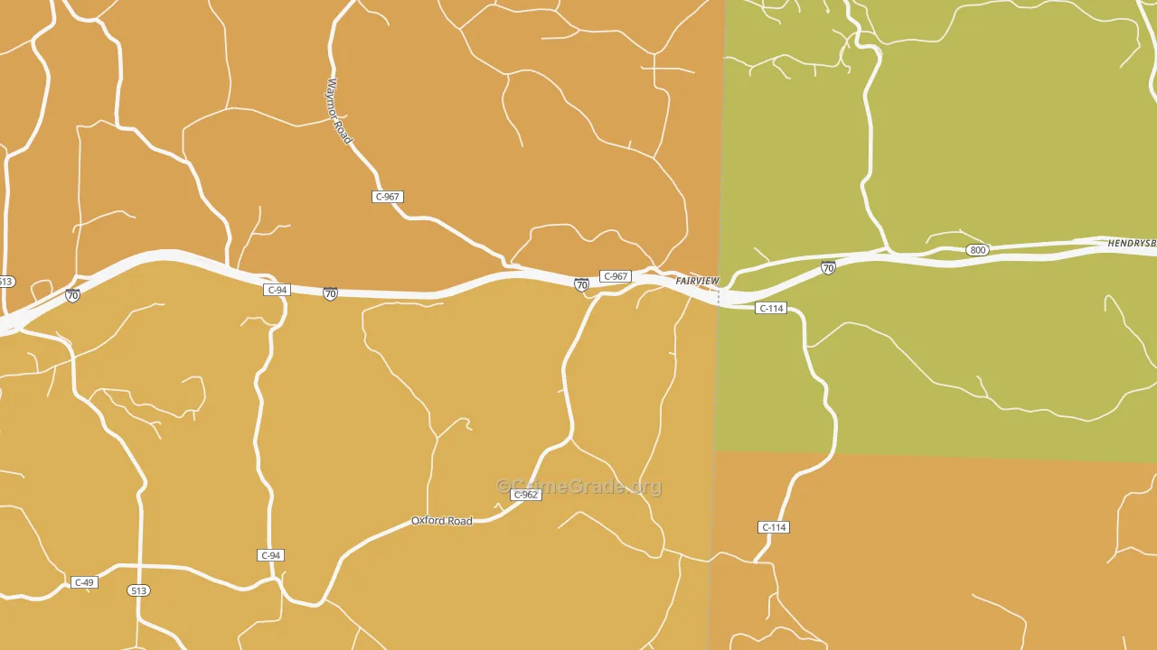Fairview, OH Map of Murder Rates