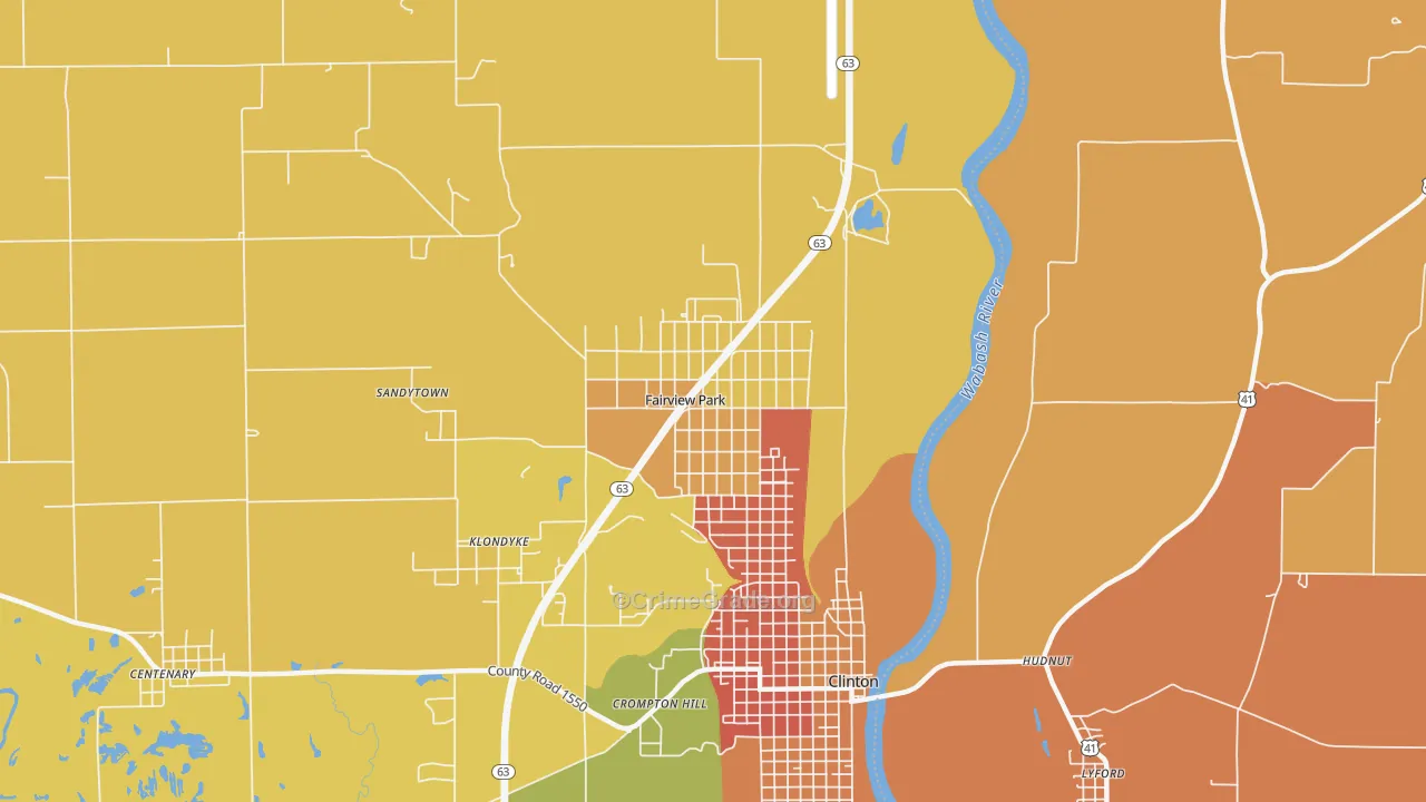 Fairview Park, IN Map of Murder Rates