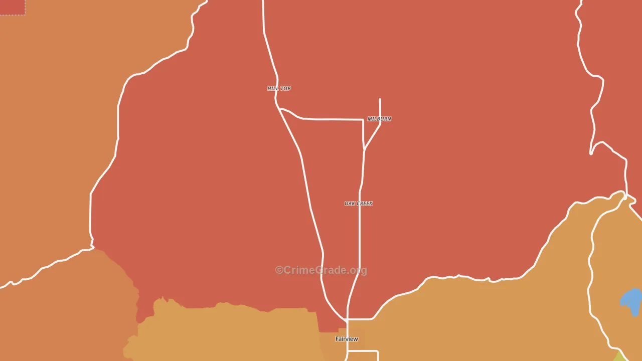 Fairview, UT Map of Murder Rates