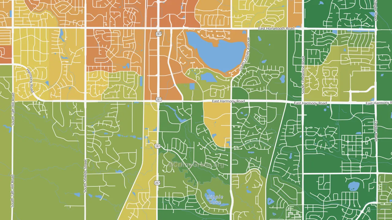 Fairway Estates, Fort Collins, CO Map of Murder Rates