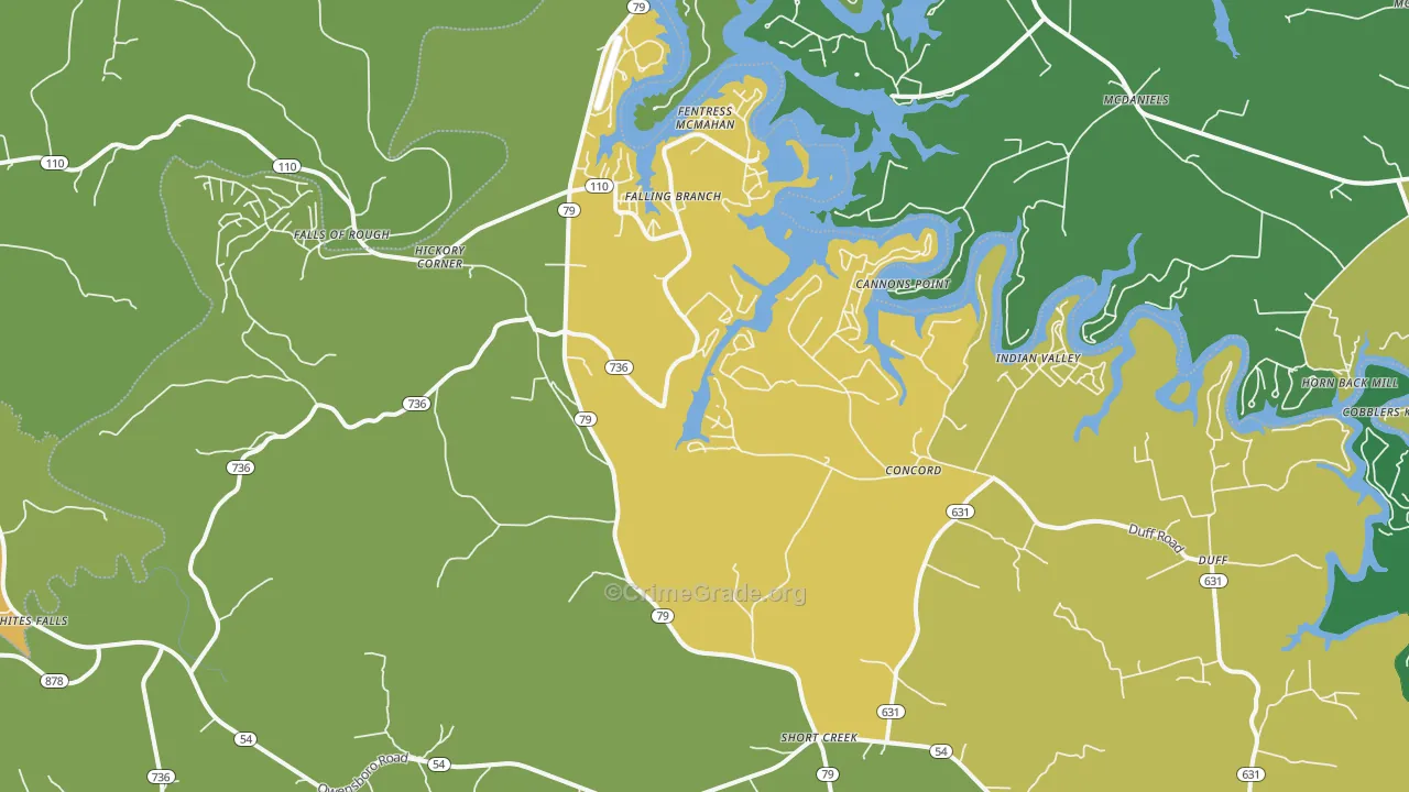 Falls Of Rough, KY Map of Murder Rates