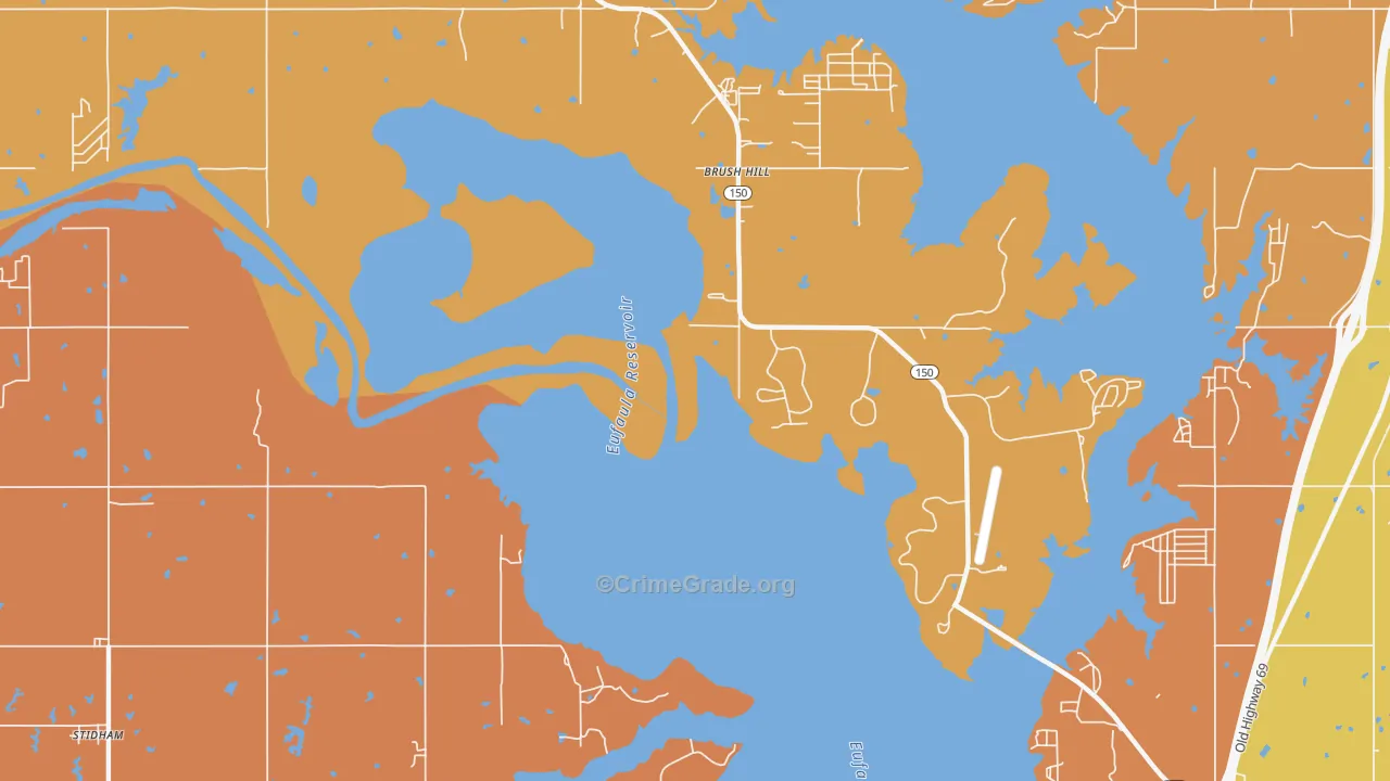 Fame, OK Map of Murder Rates