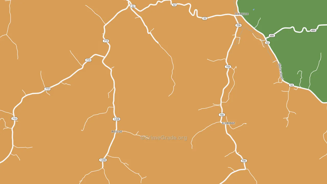 Fannin, KY Map of Murder Rates