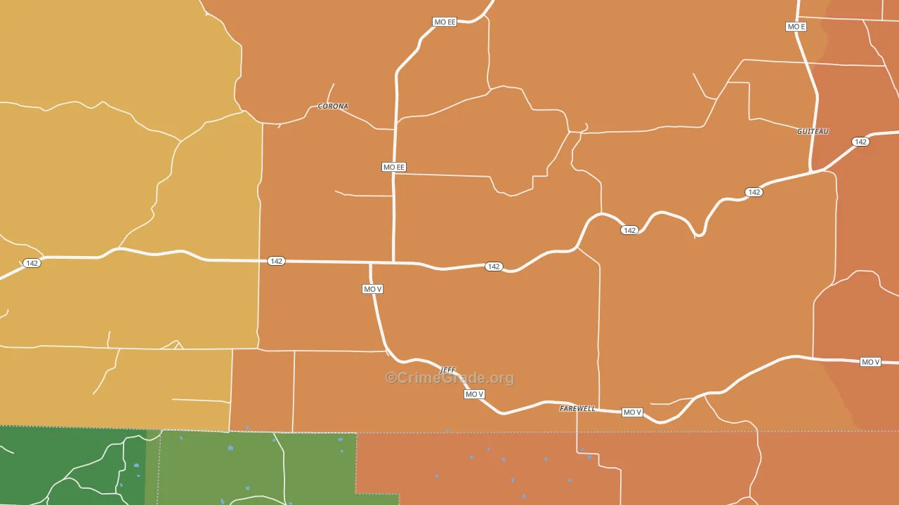 Farewell, MO Map of Murder Rates
