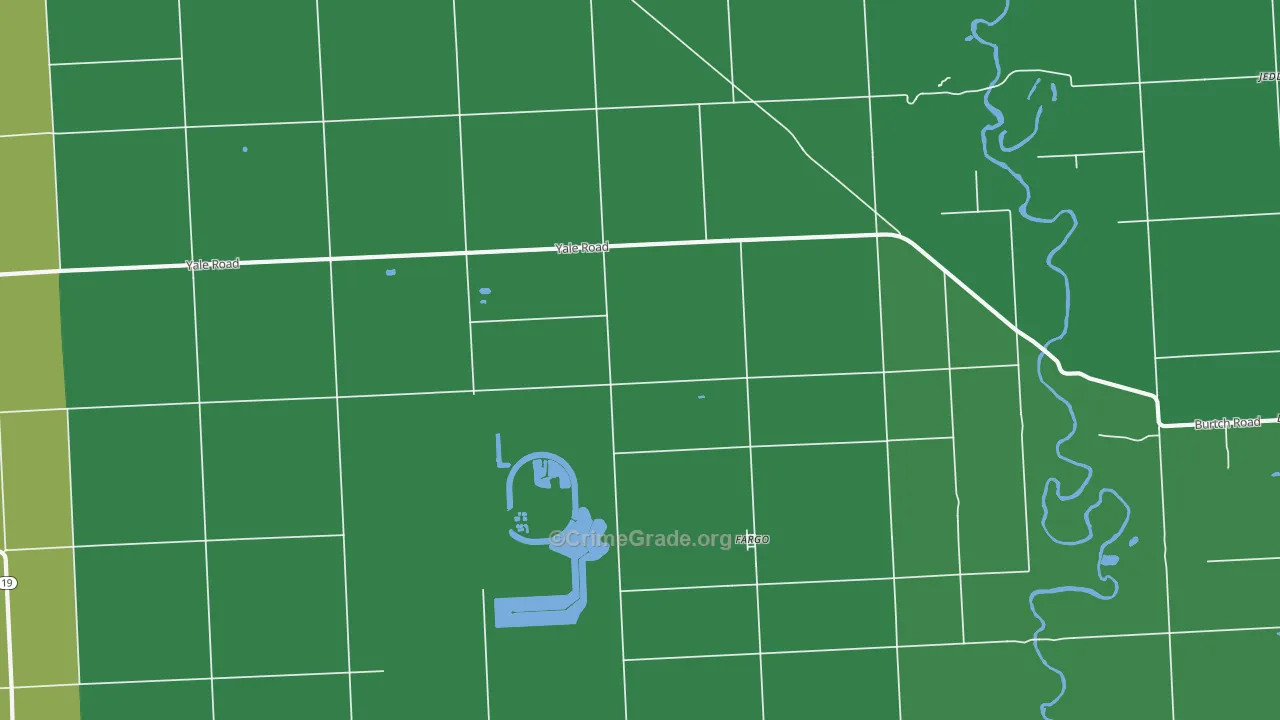 Fargo, MI Map of Murder Rates