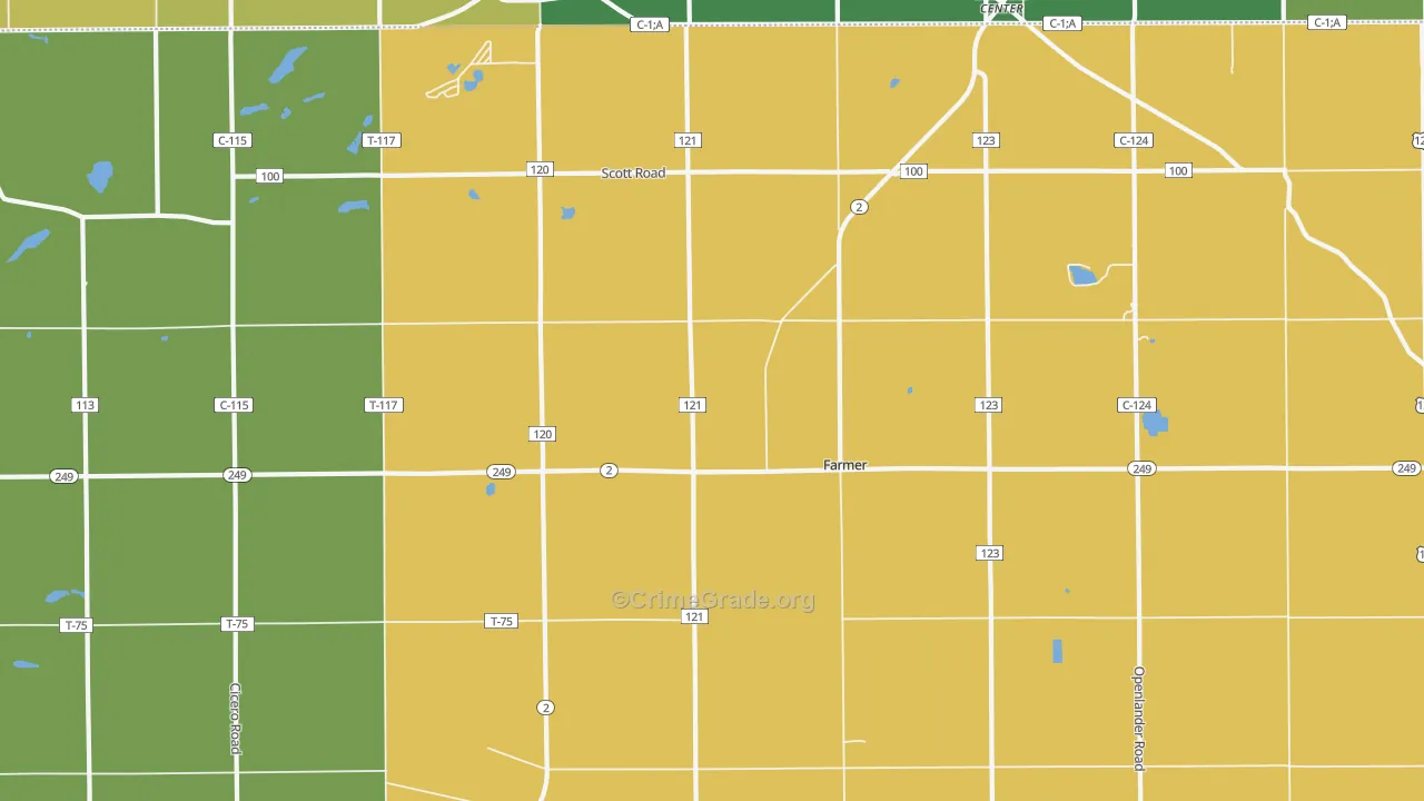 Farmer, OH Map of Murder Rates