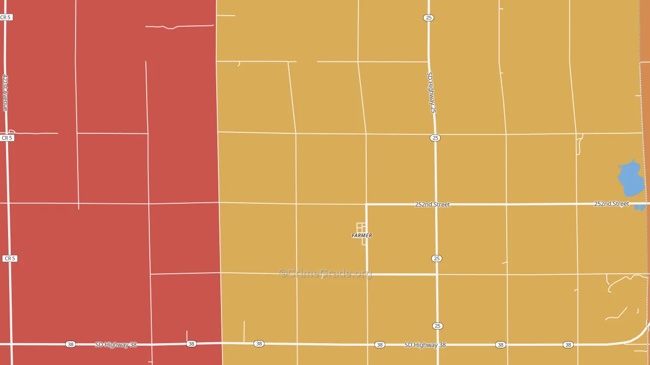 Farmer, SD Map of Murder Rates