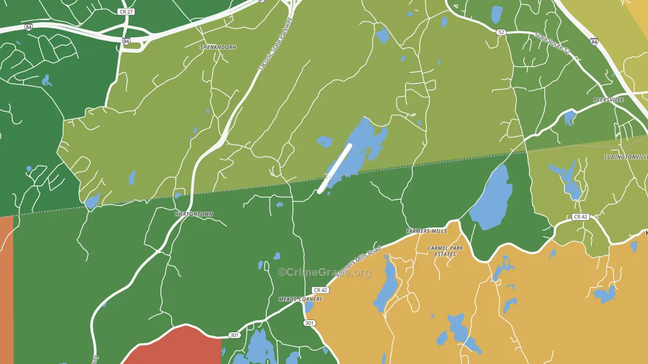 Farmers Mills, NY Map of Murder Rates