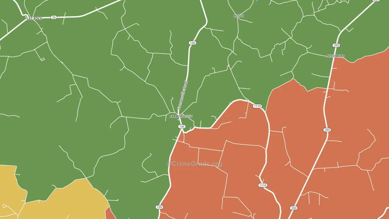 Farmersville, KY Map of Murder Rates