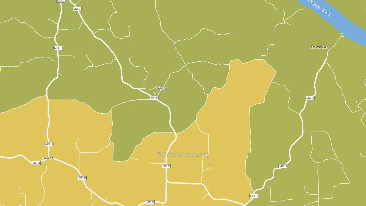 Farrar, MO Map of Murder Rates