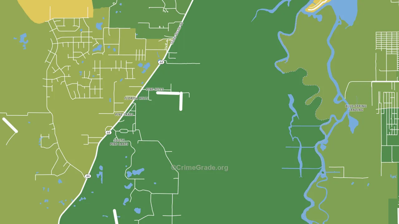 Fatio, FL Map of Murder Rates
