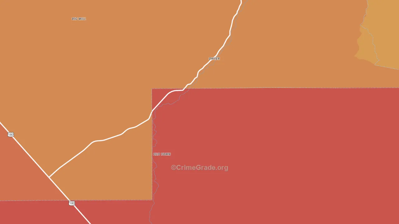 Faywood, NM Map of Murder Rates